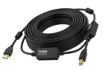 VISION 15m Black USB 2.0 booster cable