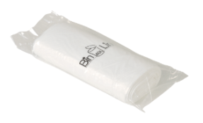 Spandepose med stjernebund, ABENA Bin-Line, 1-lags, 40 l, hvid, LLDPE/virgin, 60x90cm