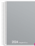 Spiralkalender Basic grå PP 11,7x17,1cm 1 dag 24 2650 00