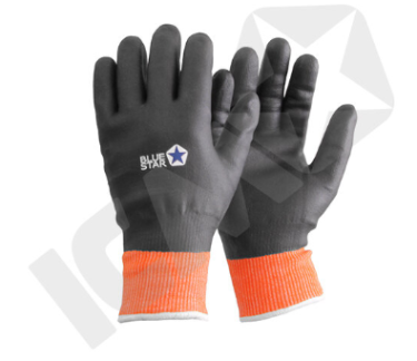 BLUESTAR Arctic kuldebeskyttende handsker STR. 11 sort/orange