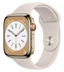 Apple Watch S8 45 Gold Ss St SP Cel