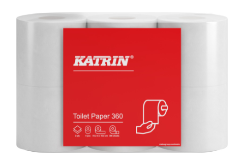 Katrin Basic Toiletpapir 360, 50 m 2-lag